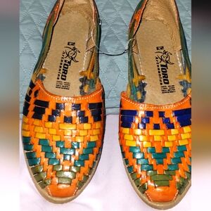 Women's huarache style flats.